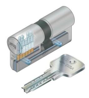 CILINDRO DI SICUREZZA CON CHIAVI SIGILLO 50/50